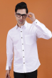 White Cotton Full Shirt