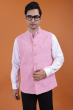 Pink Cotton Ethnic Jacket
