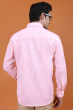 Pink Linen Full Shirt