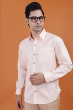Orange Linen Full Shirt
