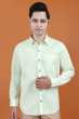 Green Linen Full Shirt