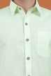 Green Linen Full Shirt