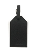 GENUINE LEATHER BLACK LUGGAGE TAG