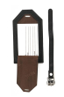 GENUINE LEATHER BLACK LUGGAGE TAG