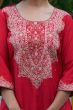 Red Exclusive Maslin Pant Set