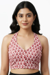Pink Cotton Printed Blouse