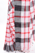 WHITE CHECKERED cotton Handloom Saree