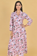 PINK RAYON PRINTED LONG KAMEEZ