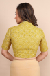 Yellow Flex Printed Blouse