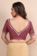 Maroon Flex Printed Blouse