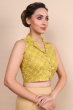  Yellow Flex Printed Blouse
