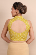  Yellow Flex Printed Blouse