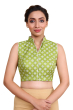 Green Flex Printed Blouse