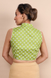 Green Flex Printed Blouse