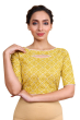 Yellow Flex Printed Blouse