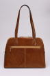 SHOULDER TOTE BAG MUSTARD/BROWN
