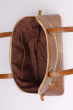 SHOULDER TOTE BAG MUSTARD/BROWN