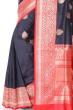 BLACK KATAN SILK SAREE