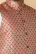 MAROON JACQUARD WOVEN ETHNIC JACKET