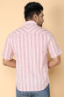 PINK COTTON PRINTED HALF SHIRT