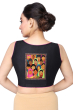 BLACK COTTON TUSSAR EMBROIDERED BLOUSE (Women of India)