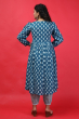 Blue Cotton Printed PANT SET