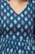 Blue Cotton Printed PANT SET