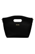 BOW SHOULDER HAND BAG BLACK