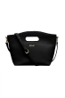 BOW SHOULDER HAND BAG BLACK
