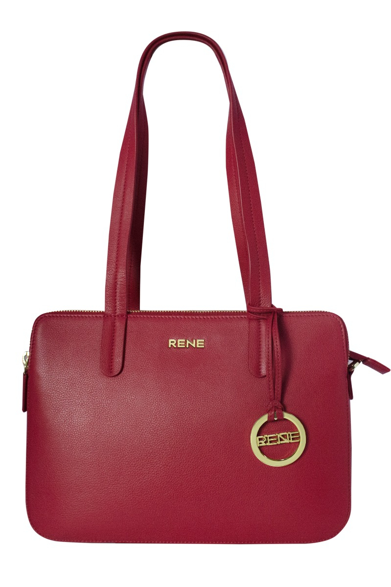 SHOULDER TOTE BAG RED