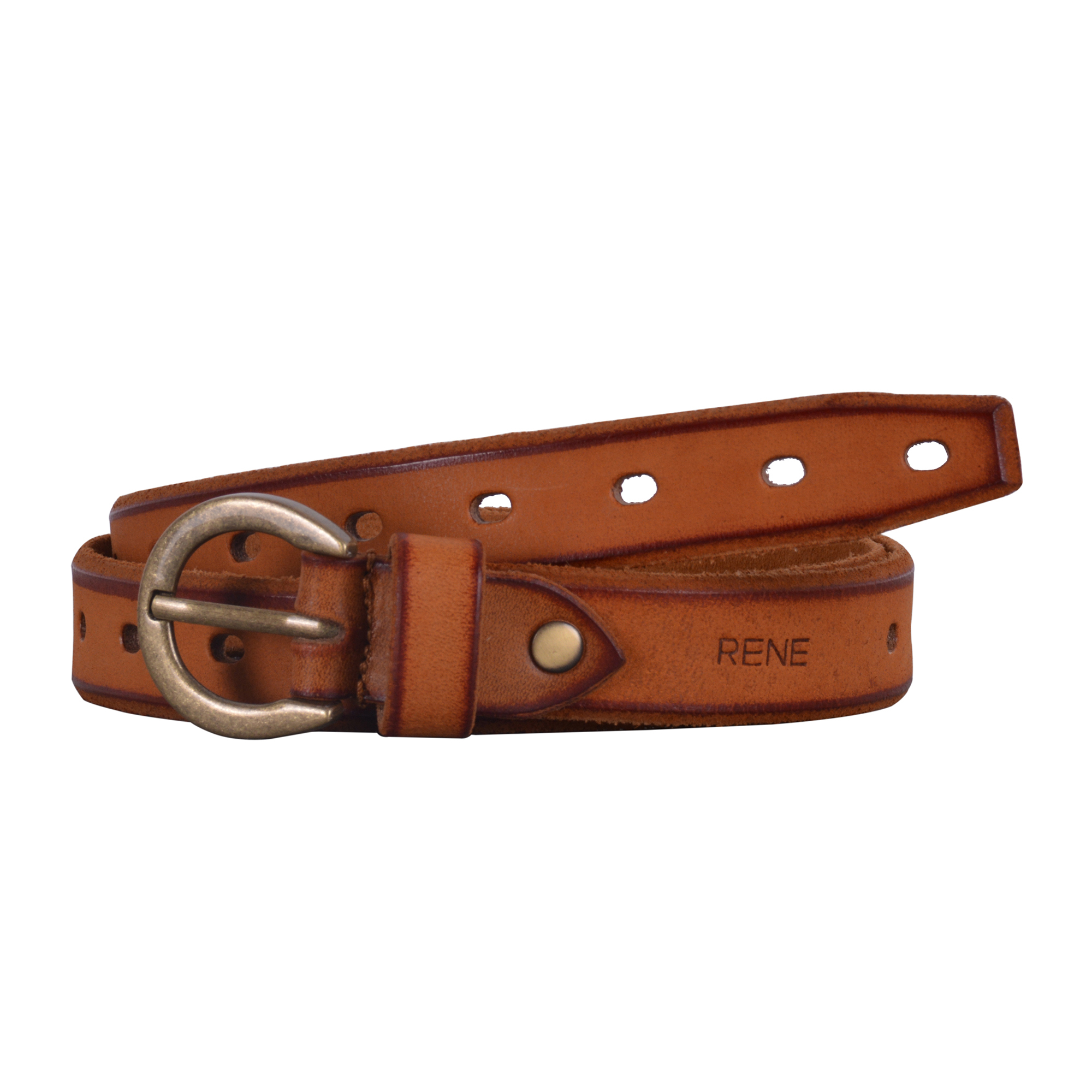 Women Yellow Genuine Leather Casual Belt
