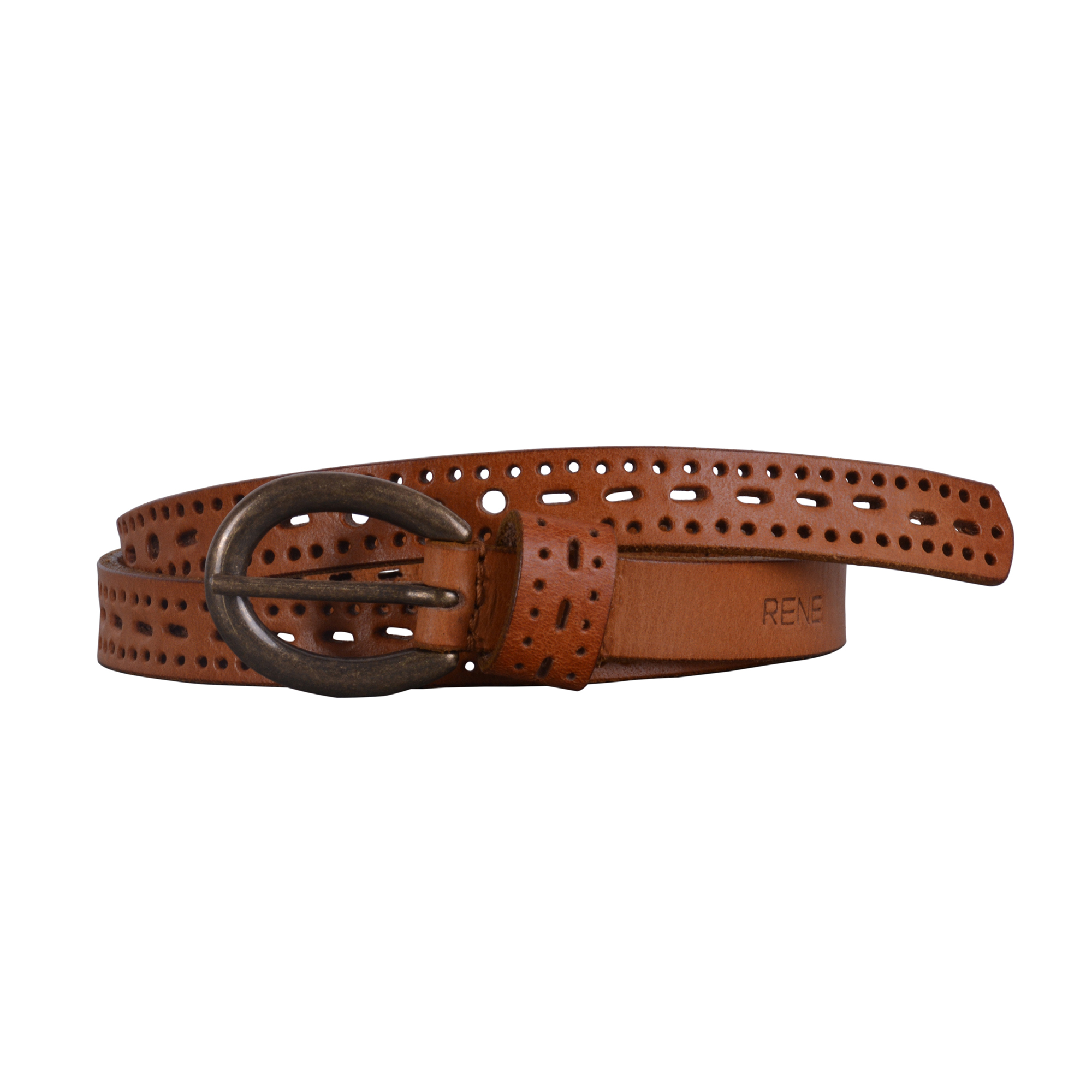 Women Tan Genuine Leather Casual Belt