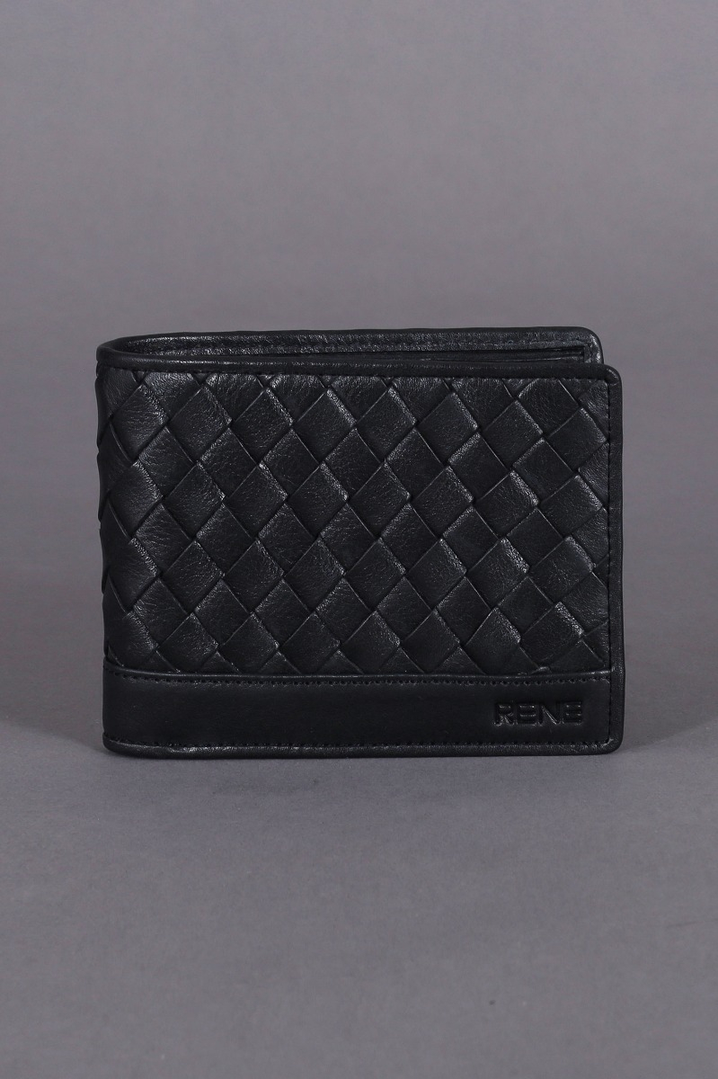 CRISS-CROSS BI-FOLD MEN'S WALLET