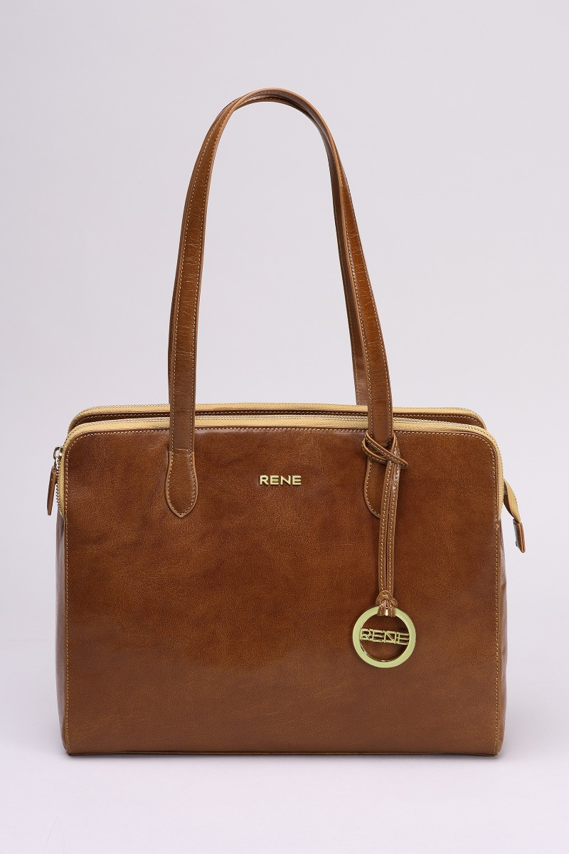 SHOULDER TOTE BAG MUSTARD