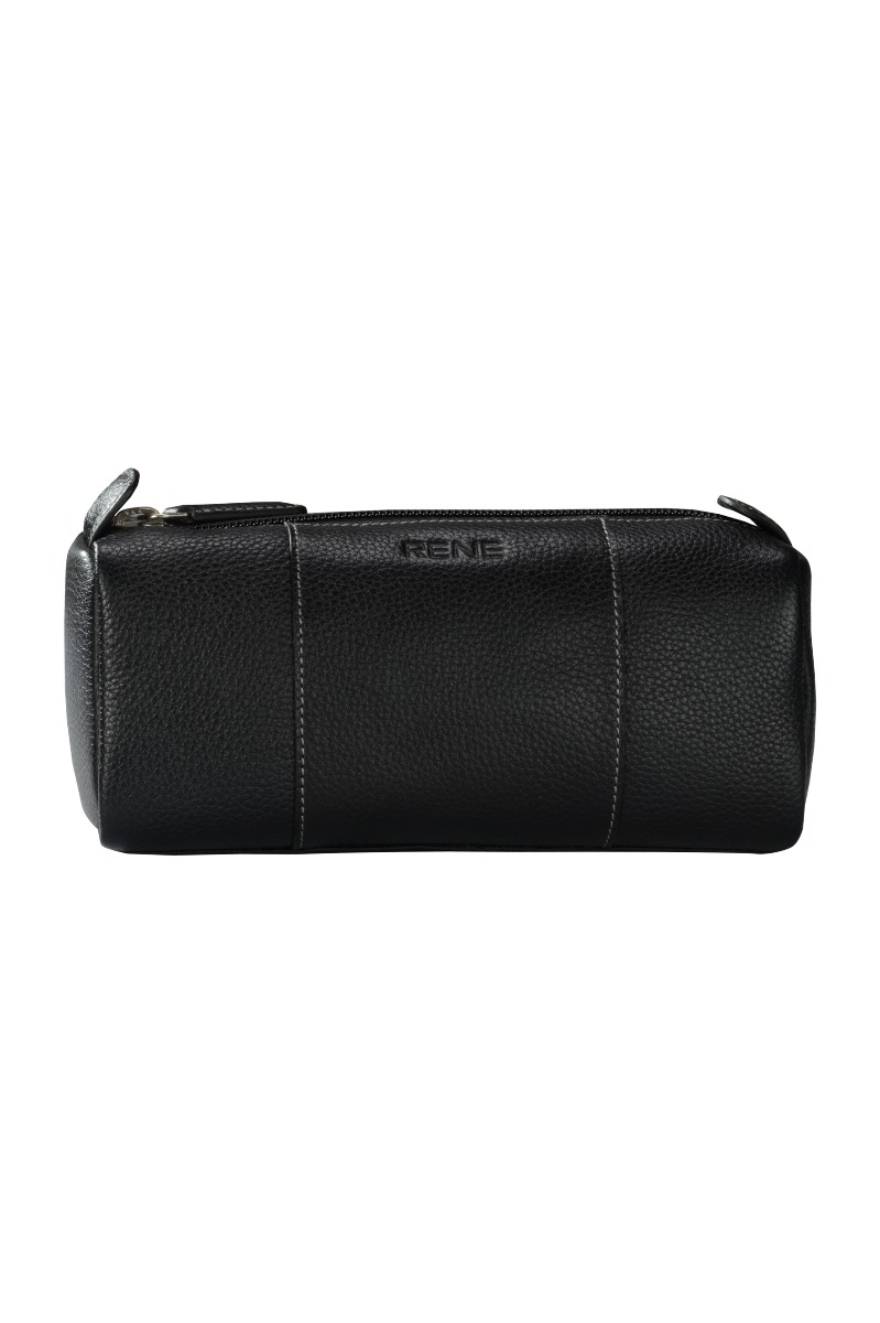 Genuine Leather Black Pouch