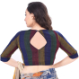 Multicolor Cotton Striped Dobby blouse