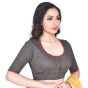  Dark Grey South Cotton Embroidered Blouse