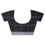 Black Checkered Linen Saree