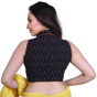 Black Cotton Ikkat Blouse