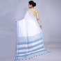 White Cotton Handloom Saree