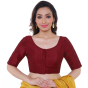 Red Cotton Tussar Blouse