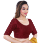 Red Cotton Tussar Blouse