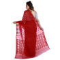 Red Cotton Jamdani Saree