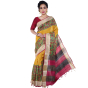 Multicolor Tussar Silk Printed Saree