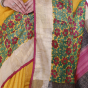 Multicolor Tussar Silk Printed Saree