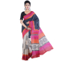 Black Tussar Silk Saree